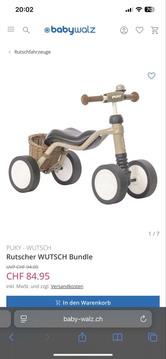 Puky Veicoli per bambini: Puky Wutsch bundle beige – Nuovo (secondo la descrizione) da Kölliken venduto da ErmelindaE 3