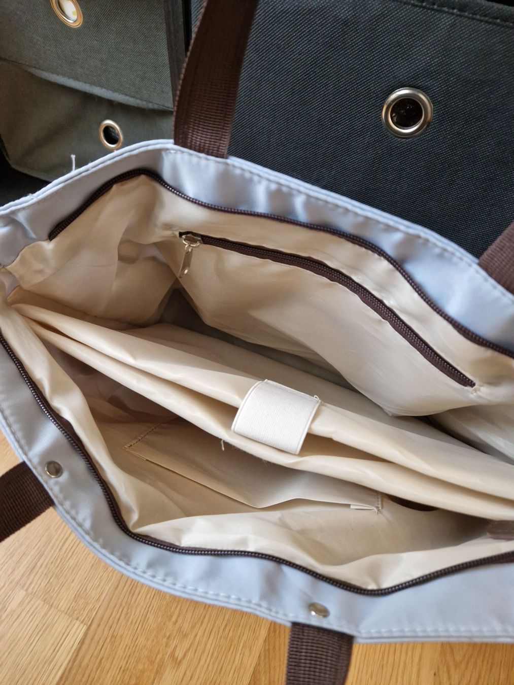 Borse: hellblaue Laptoptasche mit Umhängeriemen – Usato da Niederrohrdorf venduto da Miripfiri 1