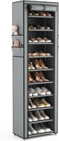 Vicye Schuhregal 11 Ebenen, 20-22 Paar Schuhe Grau Überzug