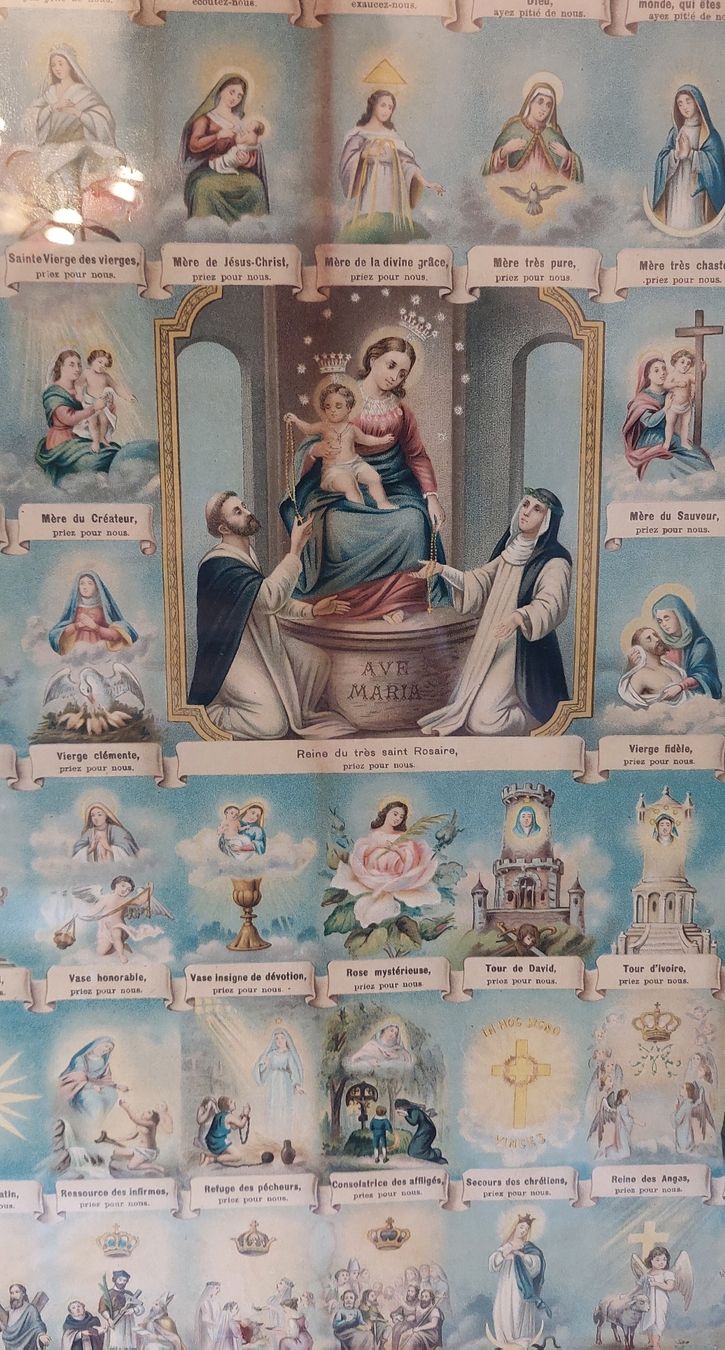 Foto & Immagini: Antikes Marienbild im altem Holzrahmen, – Usato da Ipsach venduto da jpbo