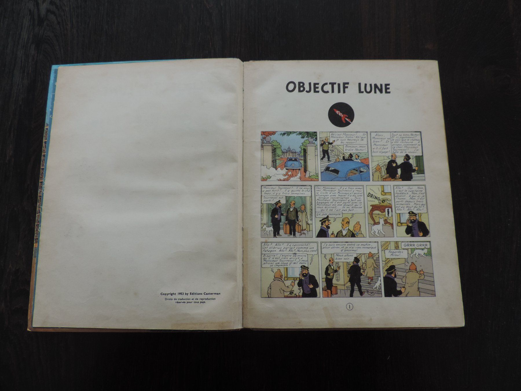 Fumetti: Tintin – Objectif Lune- EO- 1953 – Usato da Remetschwil venduto da shalpe 4