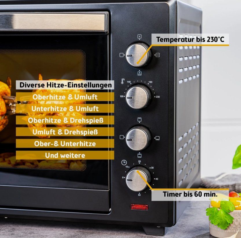 Forni: Minibackofen 60L 2000 W Premium-X – Nuovo e nell'imballaggio originale da Amriswil venduto da JaJa-Express 4
