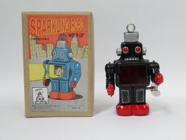 Kleiner Blech Roboter Sparkling Robot, made in Japan Funken