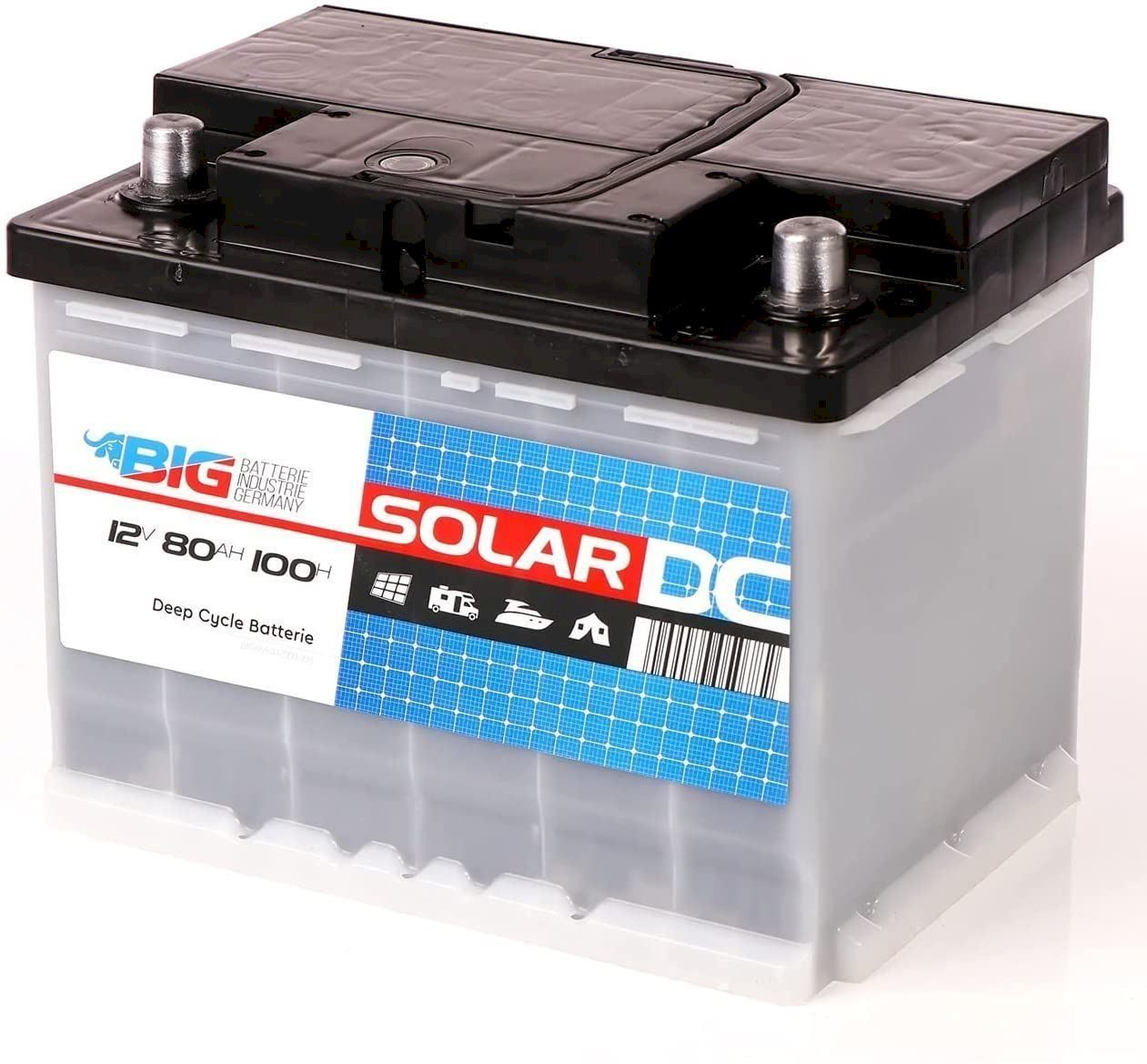 Dispositivi a energia solare: BIG Solar-Power DC 12V 80Ah C100 – Nuovo e nell'imballaggio originale da Bottighofen venduto da zaap 2