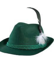 neuer Grüner Trachtenhut mit Feder