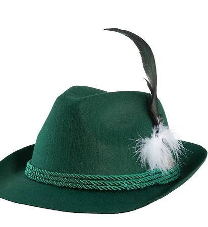 neuer Grüner Trachtenhut mit Feder