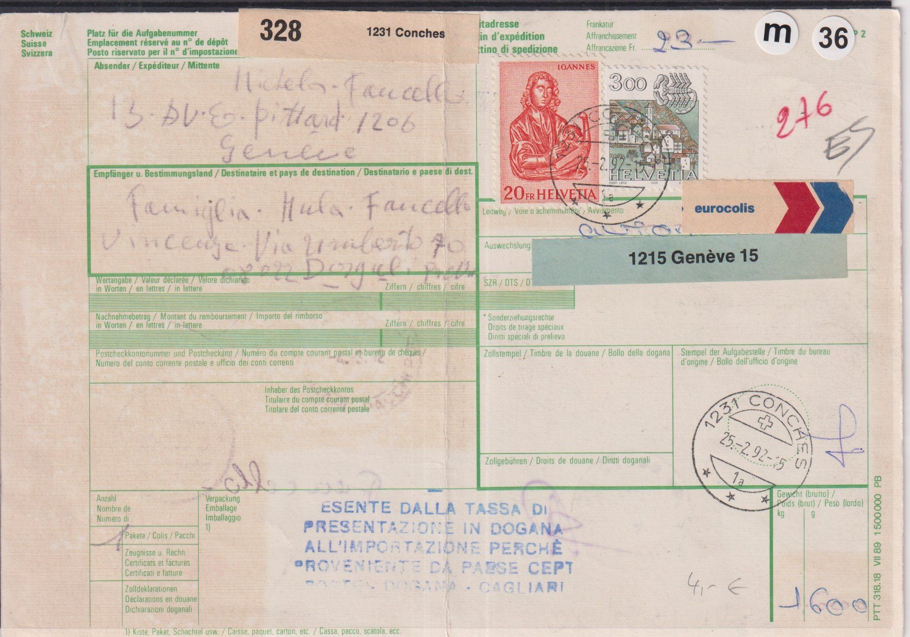 Alle Briefmarken: M36) Begleitadresse, sehe Scan – Gebraucht aus Claro von Chanty7