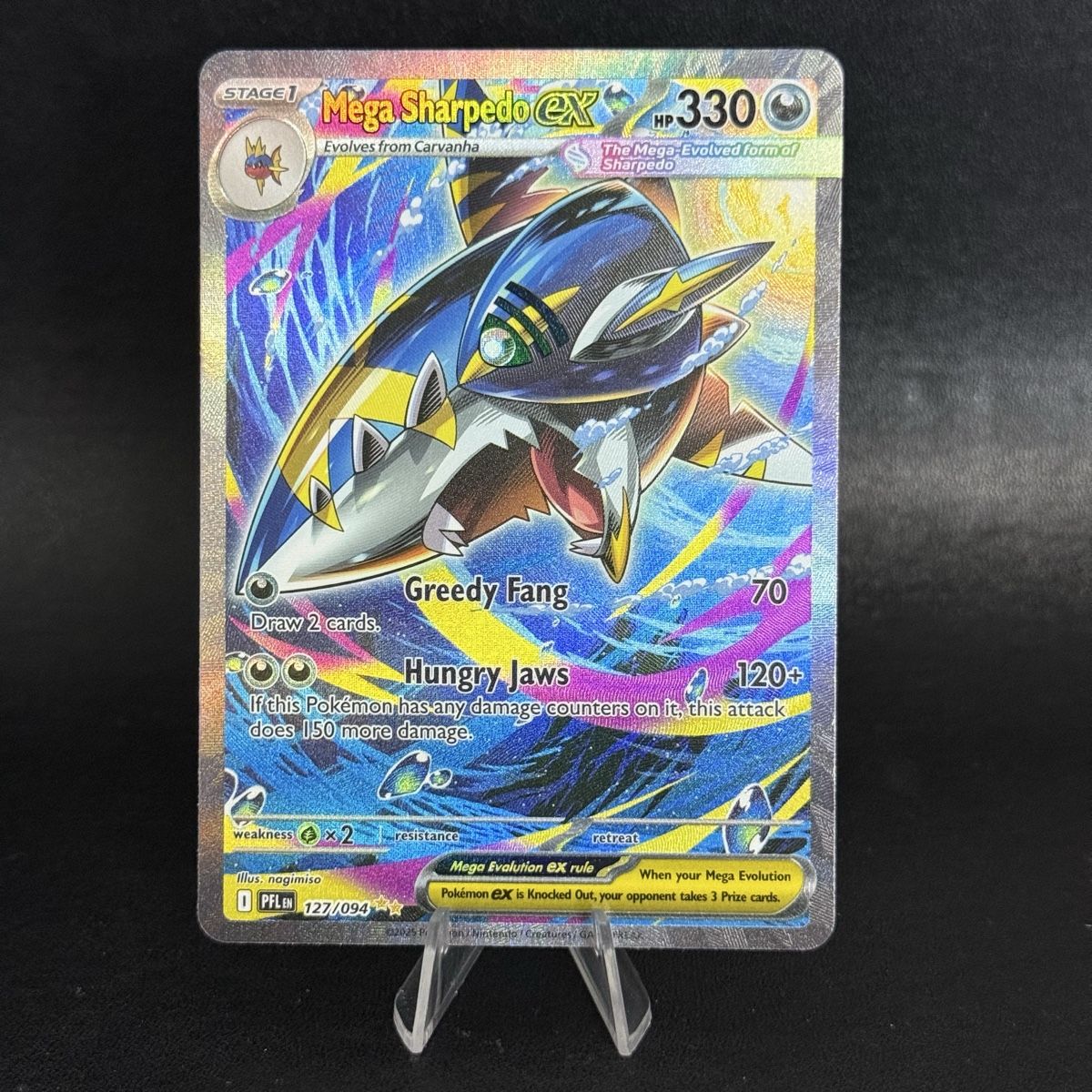 Pokémon Carte collezionabili: MEGA SHARPEDO EX 127/094🦈 – Nuovo (secondo la descrizione) da Rickenbach LU venduto da pokeblubi