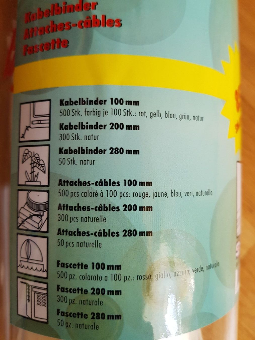 Cavi: Kabelbinder set 850stk – Nuovo e nell'imballaggio originale da Morens FR venduto da Kiscica 1