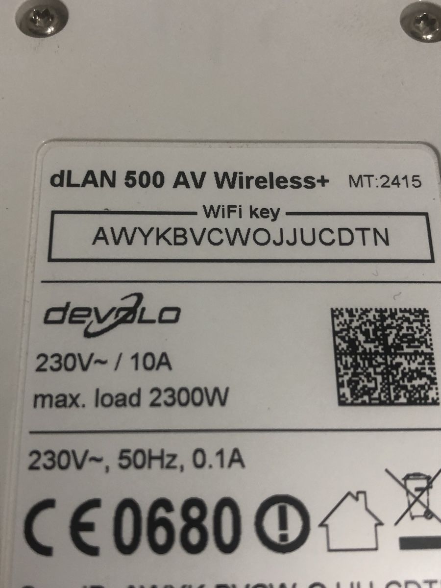 Devolo WiFi: Devolo dLAN 500 AV Wireless+ Adaptateur CPL - WiFi boosté – Usato da Biel-Bienne venduto da alos07 1