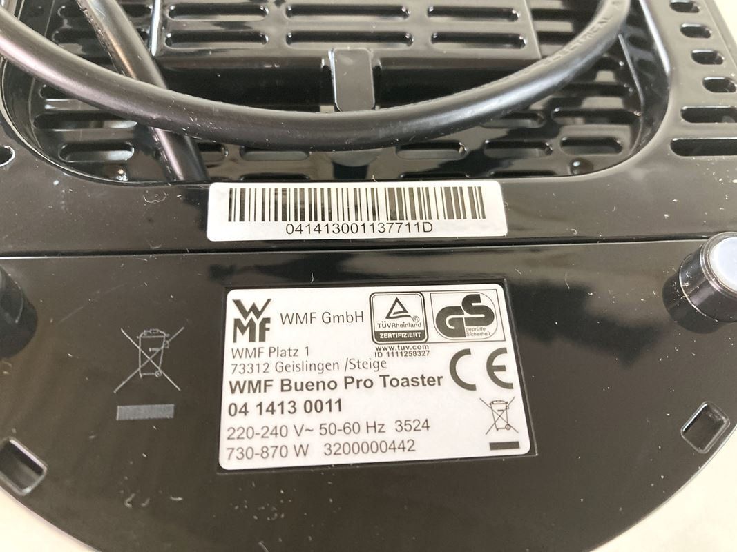 WMF Elettrodomestici da cucina: WMF | Bueno Pro | Toaster | Silber/Schwarz – Nuovo (secondo la descrizione) da Wittenbach venduto da Restwert_St-Gallen 5
