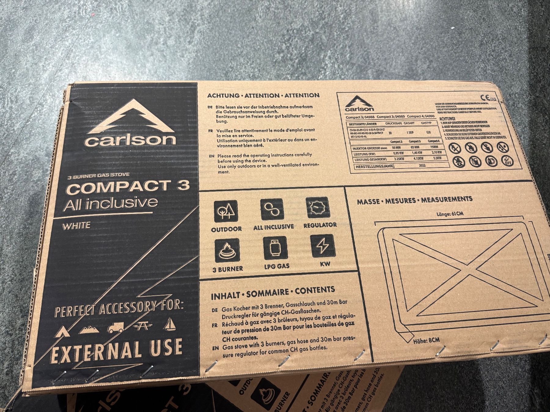 Cuisinières: Gaskocher Compact 3 All inclusive NEU! – Neuf avec emballage d'origine à Hitzkirch par Reliko 3