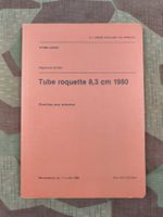 Règlement 65.358 f, Tube roquette 8,3 cm 1980, 1989
