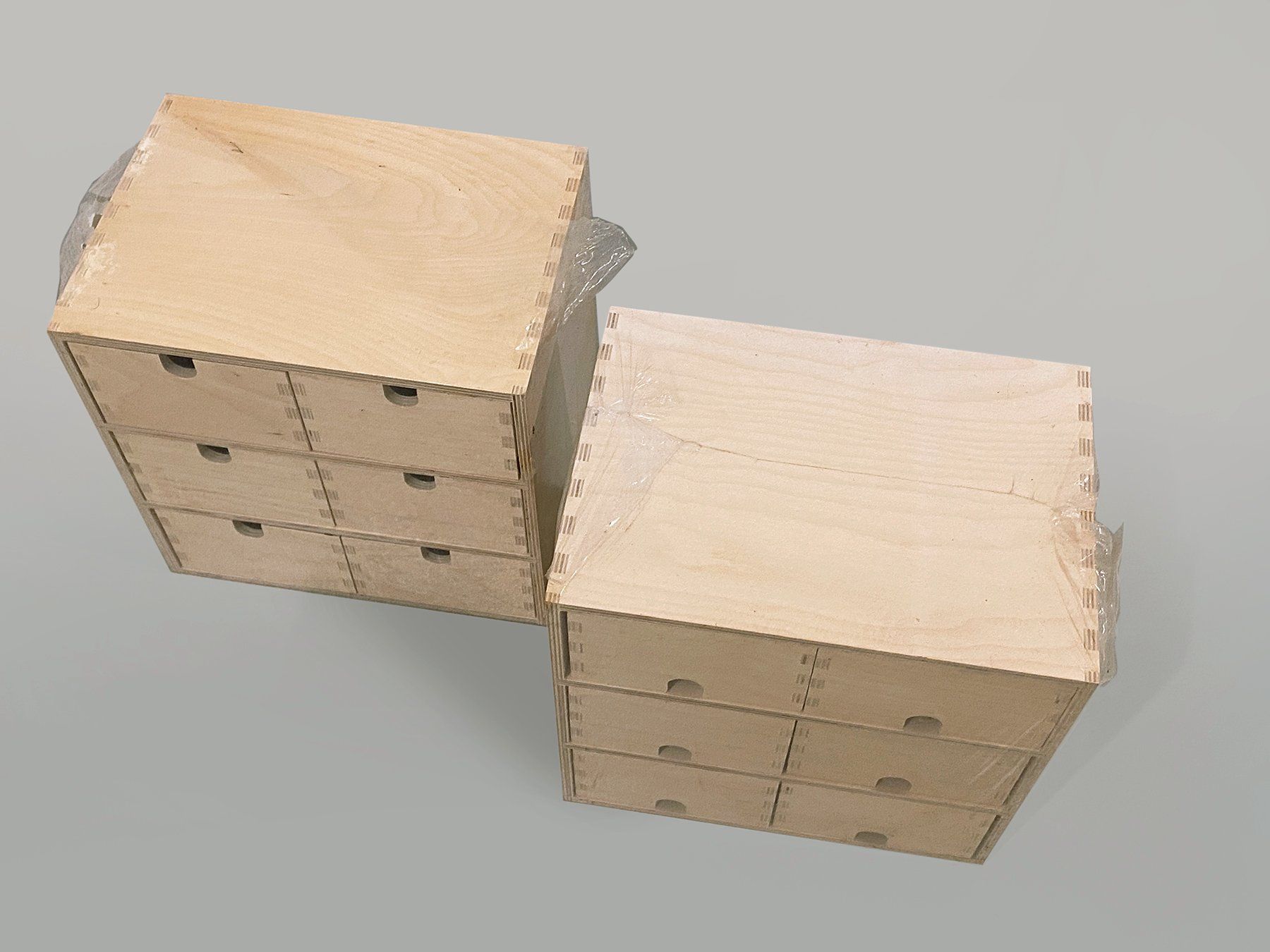 Articoli in legno: Minikommode mit 6 Schubladen, Sperrholz – Nuovo e nell'imballaggio originale da Murten venduto da mausjoga 2