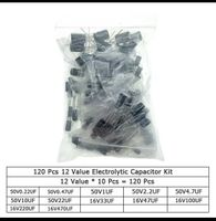Elektrolyt Kondensator Set, 120 Stk. Neu für Bastler