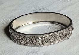 Antiker Armreif, Silber, Jugendstil, Top Zustand!