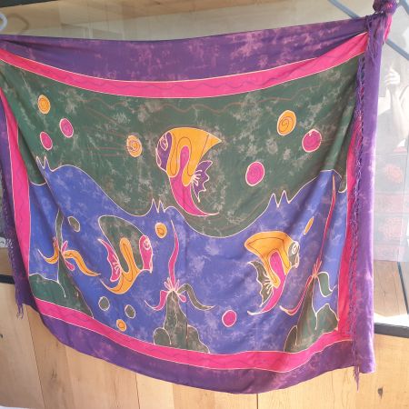 🐸 PAREO STRANDTUCH TUCH SCHAL FISCHE 120 x 160