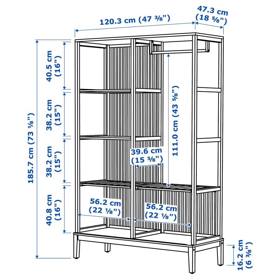 Ikea Schränke: Nordkisa Kleiderschrank gross – Gebraucht aus Zürich von riedejo 2