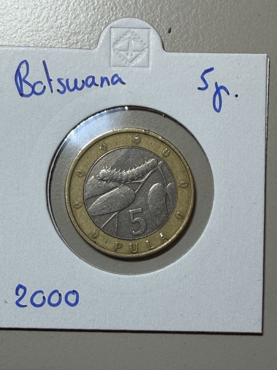 Alle Münzen: Botswana - 5 pula - 2000 – Gebraucht aus Payerne von Mike1682