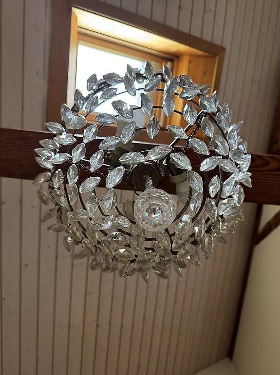 Lampadari & plafoniere: Wunderschöne antike Deckenleuchte Lüster Lampe Kristall – Usato da Basel venduto da Joshy03 1