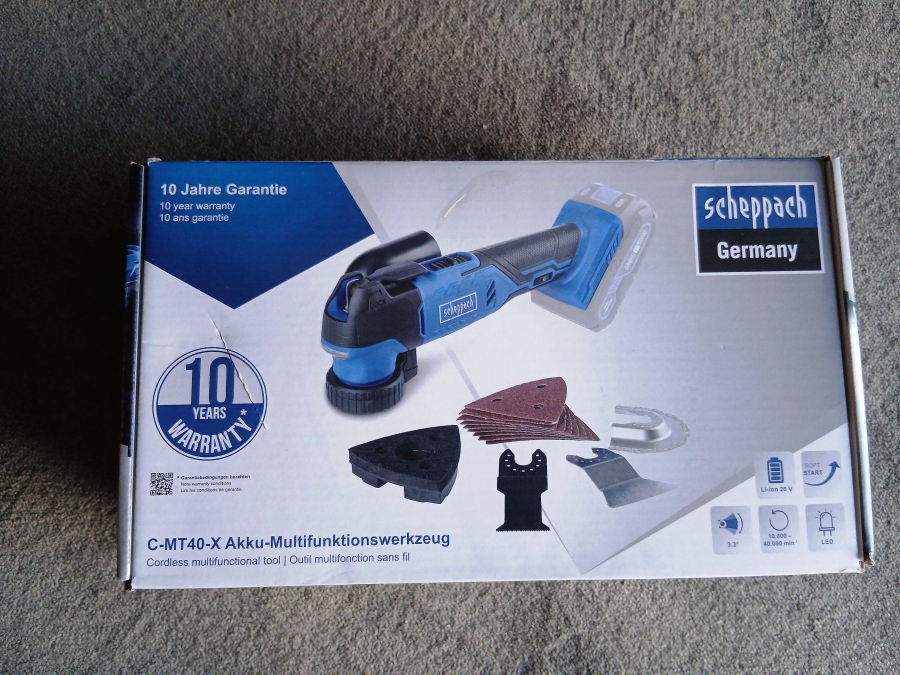 Scheppach Tous les outils: Scheppach Akku-Multifunktionstool C-MT40-X ungebraucht, NEU – Neuf avec emballage d'origine à Schönenwerd par Blackberry_2017