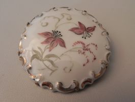 Alte Porzellanbrosche Rosenthal Marktredwitz Germany