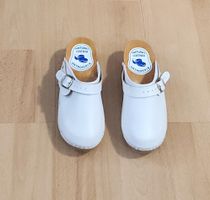 Sabots orthopédiques cuir blanc taille 37