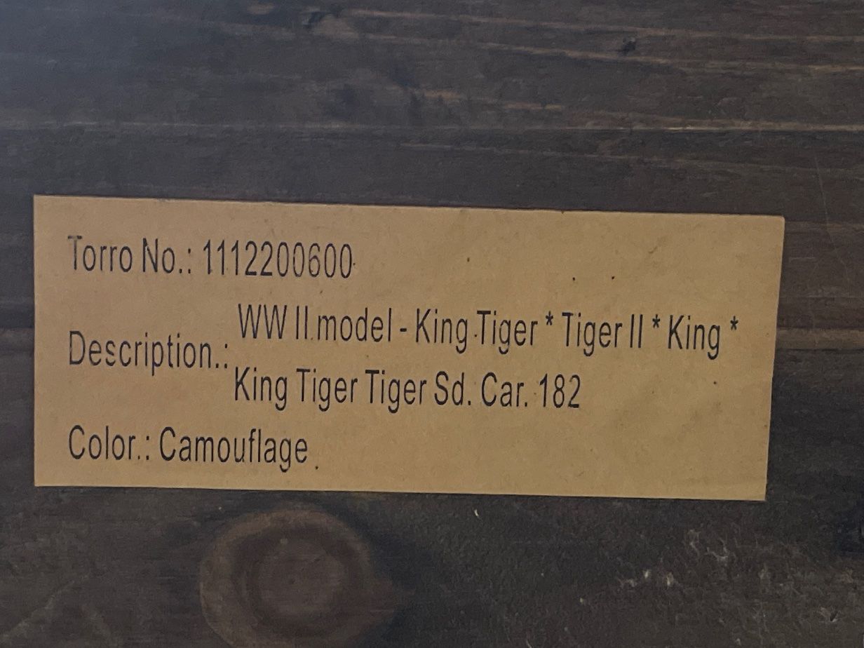 Modellismo RC: Torro RC Königstiger Panzer 1/16, mit Holzbox! – Usato da Laufenburg venduto da smoritz01 6