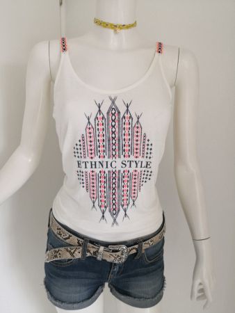 🤩MANGO LEINEN TOP ECRU & PINK DRUCK NEU & D&G P.