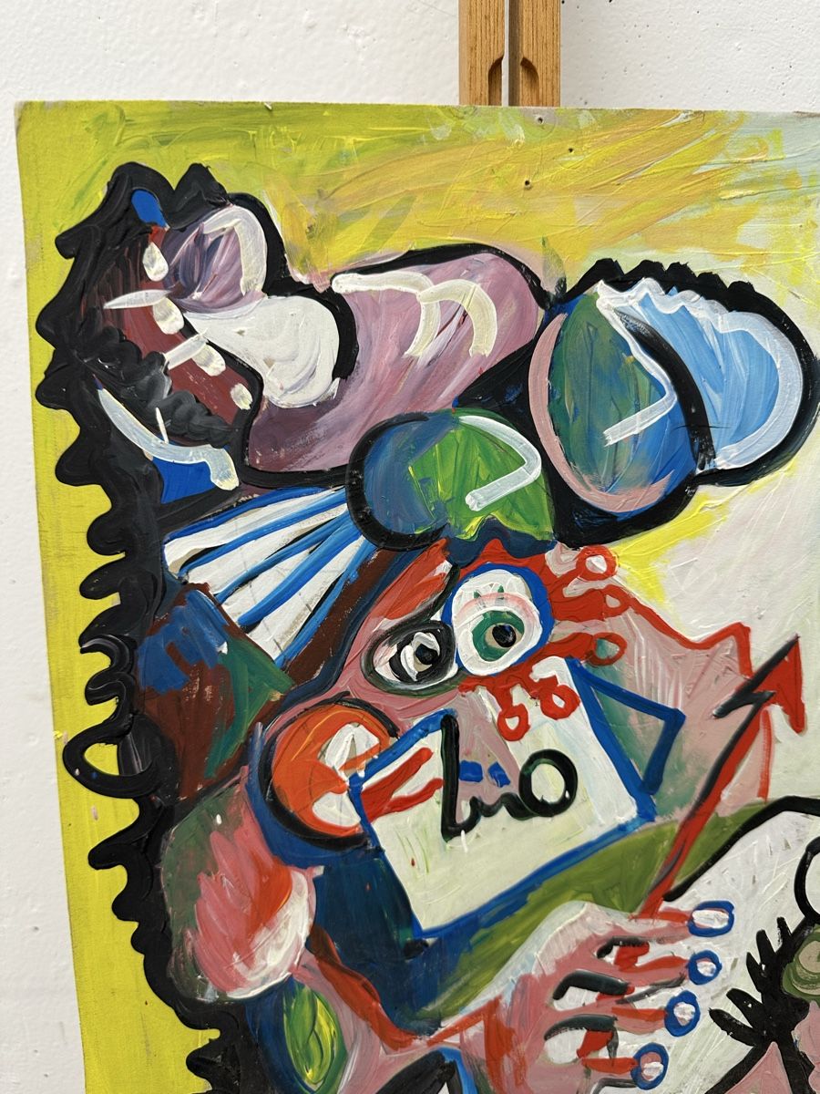 Dipinti: Ludy Bauer Gemälde Art Brut Kunst – Usato da Ebikon venduto da Gaenggeliwaar 4