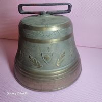 Alte Schweizer Glocke Firma Berger BE. d. 25cm. h 19cm.