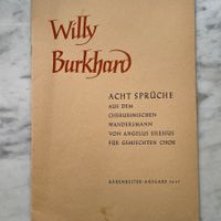Willy Burkhard Acht Sprüche a. d. Cherubinischen Wandersmann