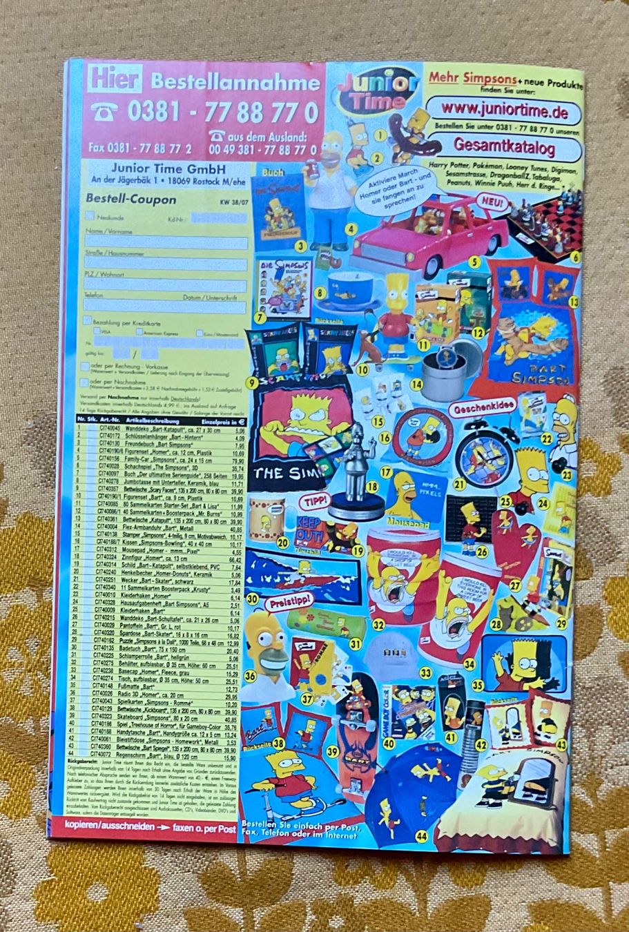 Comics: Bart Simpson Heft Nr 7 von 2002 – Neu (gemäss Beschreibung) aus Endingen von nathan05 9