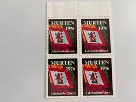 Murten 1976 Marken Viererblock, ungebraucht, Top Zustand