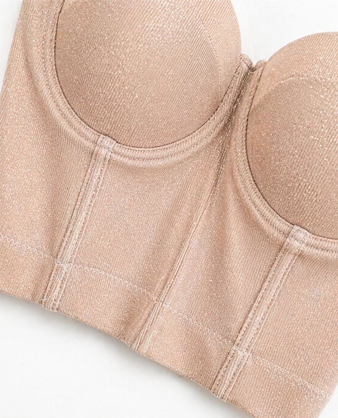 Top: Bustier Beige Glitzer Gr. S – Nuovo e nell'imballaggio originale da Fully venduto da VaneaSelection 3