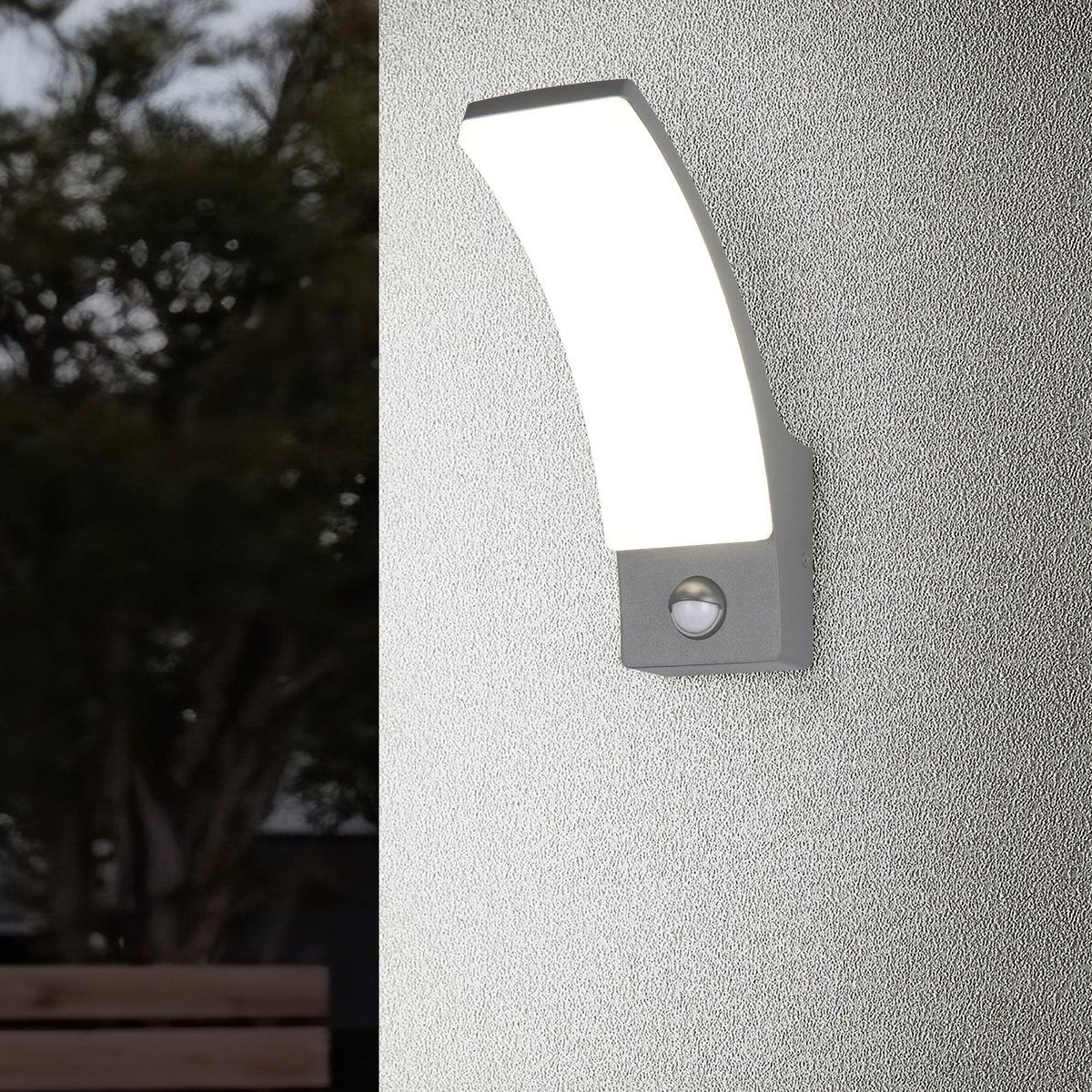 Lampade: LED Aussen Wandleuchte, IP44, 23 cm Höhe – Nuovo (secondo la descrizione) da Kreuzlingen venduto da Smart-Light 1