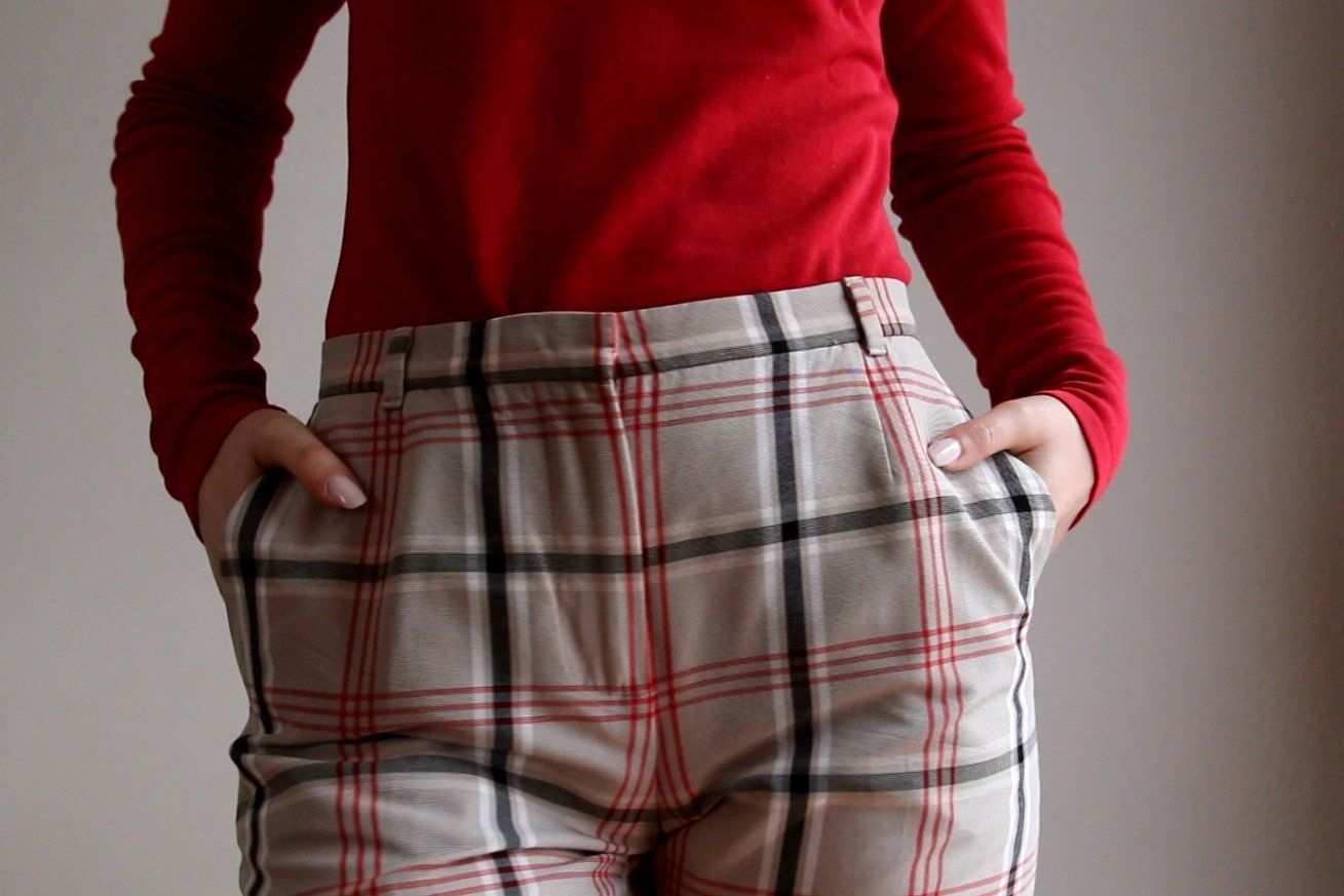 Max Mara Pantaloni: Karrierte Anzugshose Max Mara Gr.34 – Usato da Luzern venduto da Simona15 7