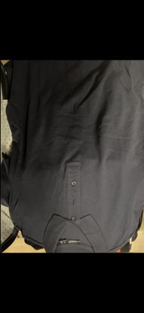 Chemise homme noire, manches longues, taille L. Parfait pour