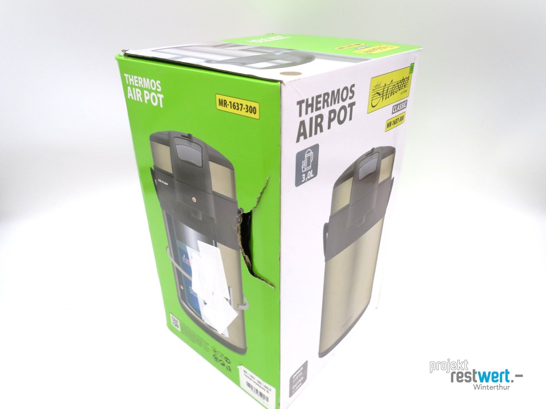 Contenitori & Simili: MAESTRO - 3Liter Thermosflasche mit Luftpumpe – Nuovo (secondo la descrizione) da Winterthur venduto da Restwert_Winterthur 4