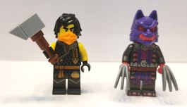 Lego Ninjago Minifiguren Cole und Wolf - Neu