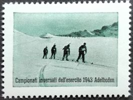 Soldatenmarke 2.WK, Adelboden, ital, weiss, Wi AM 55