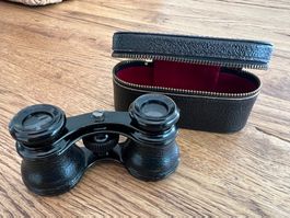 Antike Operngucker / Theatergucker mit Etui, Top Zustand