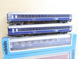Märklin 4 x SBB TEN Personenwagen Set H0 "blau/rot"