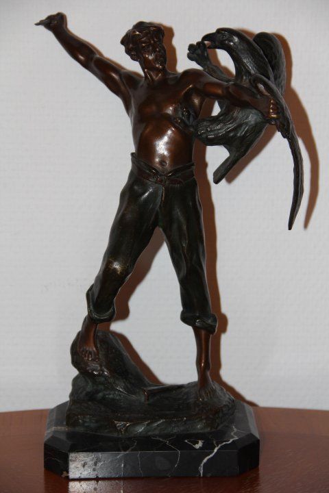 Sculture & Statue: Antique sculpture en bronze . – Usato da Praz (Vully) venduto da pikuluka1