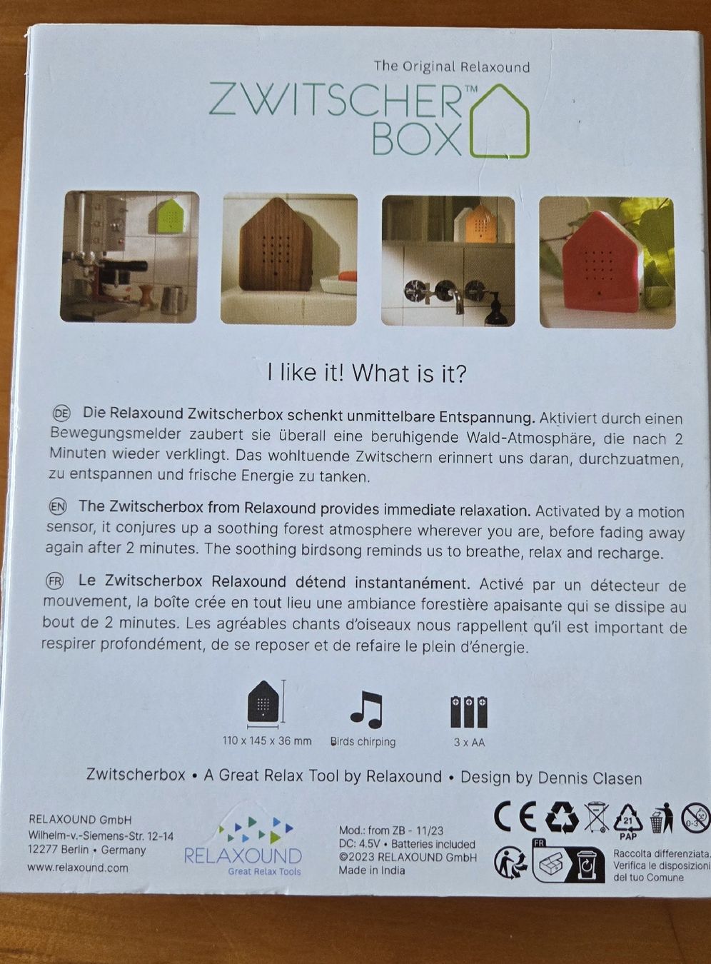 Toutes les décorations: Zwitscherbox  Original  Relaxsound – D'occasion à Berikon par jokerin75 2