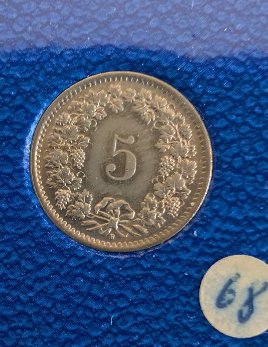 Tutti le monete: 5 Rappen 1968 – Usato da Arch venduto da coinsandmore 1
