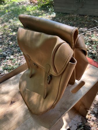Umhängetasche Leder für Motorrad Vintage 