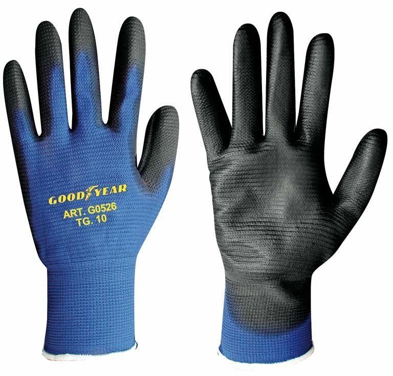 Guanti & manicotti: Goodyear Handschuhe Blau 12 Paar, Grösse 8 – Nuovo e nell'imballaggio originale da Seftigen venduto da mastol