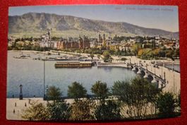 Zürich, Quaibrücke und Uetliberg, top