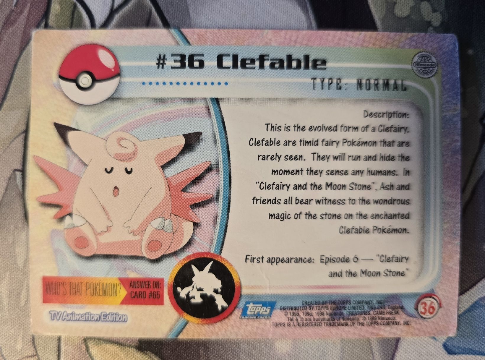 Pokémon Carte collezionabili: topps Clefable #36 holo First Printing pokemon  – Usato da Genève venduto da Hoenn. 1
